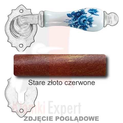 Stare złoto czerwone