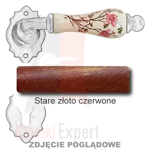 Stare złoto czerwone