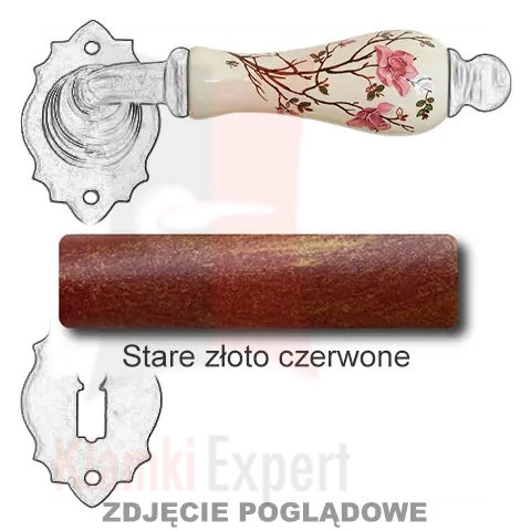 Stare złoto czerwone