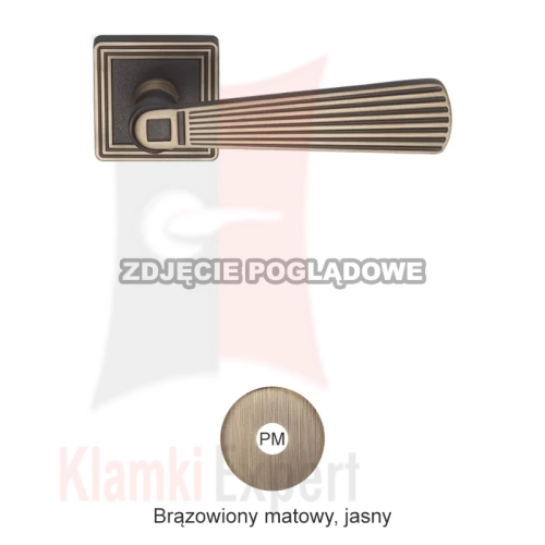 Klamka Opera 114 PM brązowiony matowy jasny