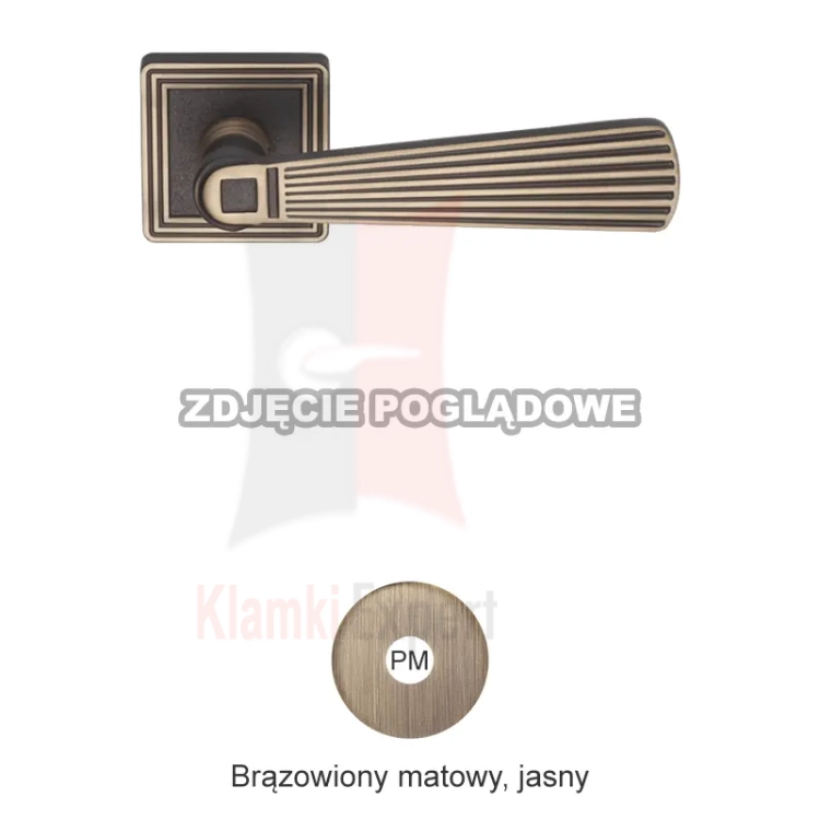 Klamka Opera 114 PM brązowiony matowy jasny