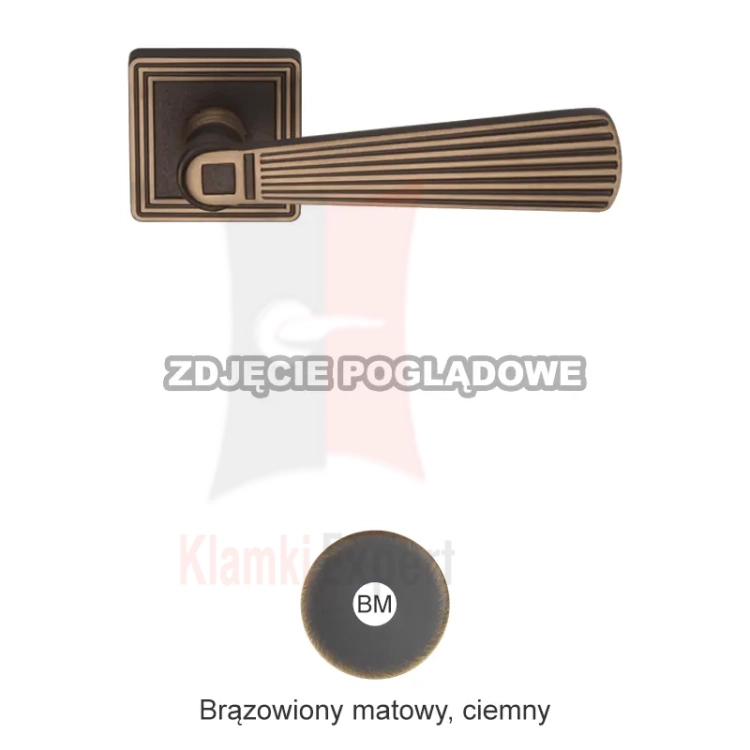 Klamka Opera 114 BM brązowiony matowy ciemny