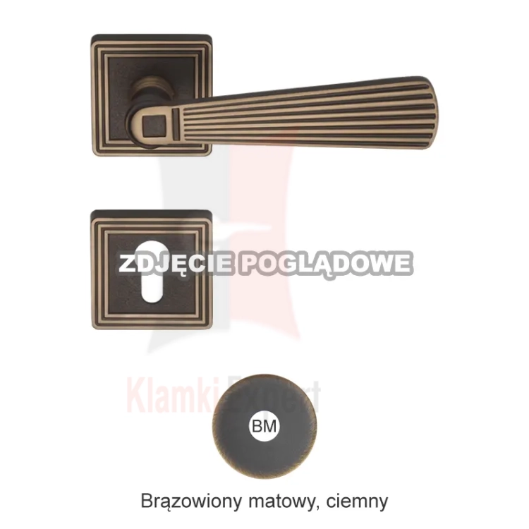 Klamka Opera 114 BM brązowiony matowy ciemny