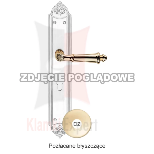 Klamka Aida 1611 z otworem na wkładkę - OZ
