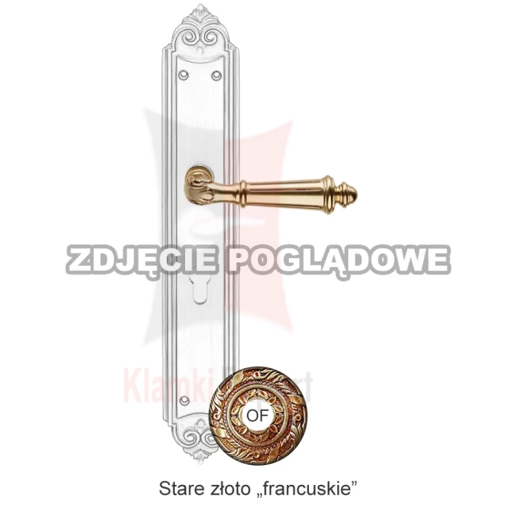 Klamka Aida 1611PL [SMALL] z otworem na wkładkę