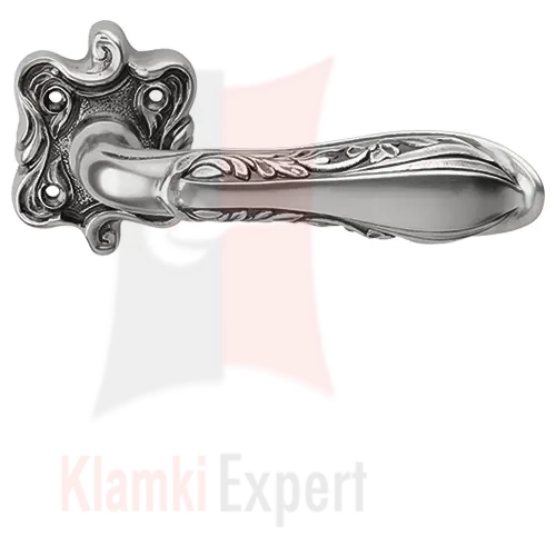 Klamka LIBERTY 091 TM stare srebro (ciemny). Wariant bez dolnej rozety.