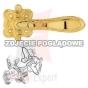Klamka LIBERTY 091 OZ pozłacany błyszczący. Szyld dolny WC