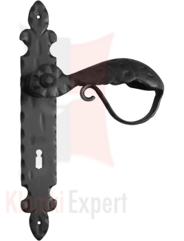 Klamka TACHWA 1039 z otworem na klucz - czerń standardowa