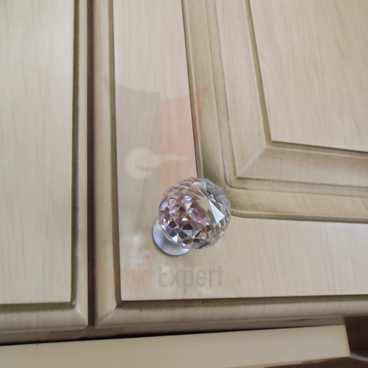 CRYSTAL CS 40 mm gałka meblowa z kryształem Swarovskiego