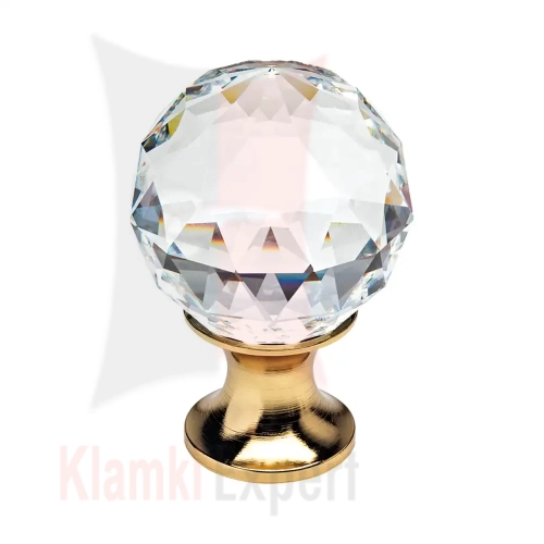 CRYSTAL OZ 40 mm gałka meblowa z kryształem Swarovskiego