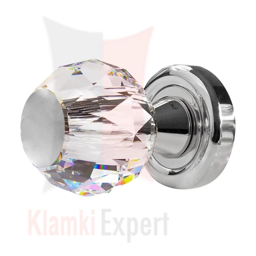 Gałka kryształowa VERONICA 103 CR chromowany błyszczący