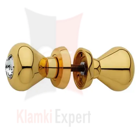 Gałka obrotowa ELIKA Crystal 108 OZ pozłacany błyszczący