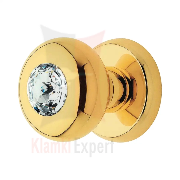 Gałka obrotowa ELIKA Crystal 108 OZ pozłacany błyszczący