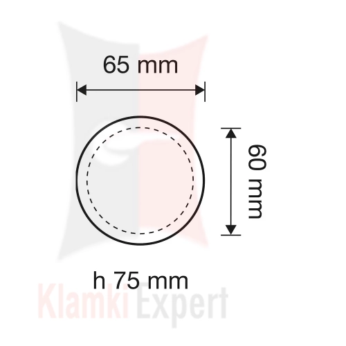 Gałka stała ELIKA Swarovski 60 mm