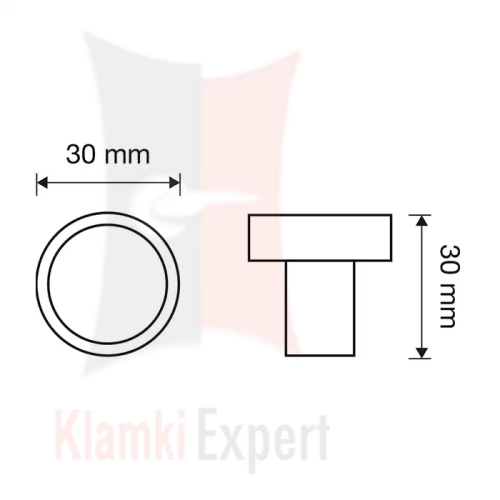 Cosmic OZ 30 mm gałka meblowa z kryształem Swarovskiego