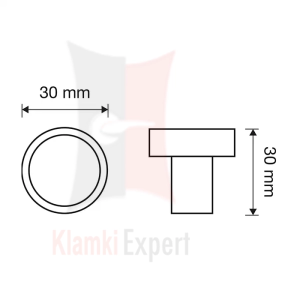 Cosmic OZ 30 mm gałka meblowa z kryształem Swarovskiego
