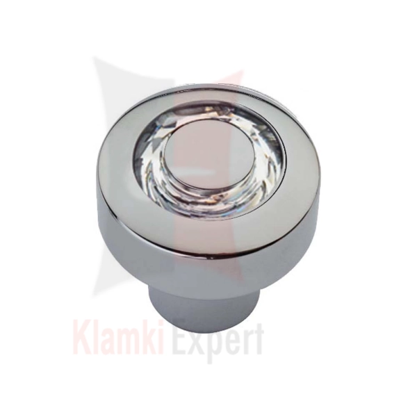 Cosmic CR 22 mm gałka meblowa z kryształem Swarovskiego