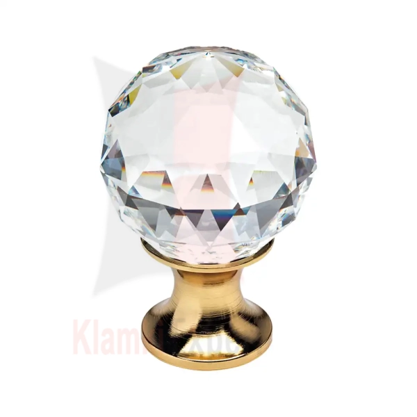 CRYSTAL OZ 40 mm gałka meblowa z kryształem Swarovskiego