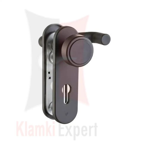 KLAMKO-GAŁKA 72WB 45x170 mm, PPOŻ., CZARNA