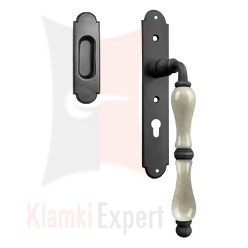 Klamka Copenhagen 2511+D5/WB do drzwi balkonowych przesuwnych z otworem na wkładkę