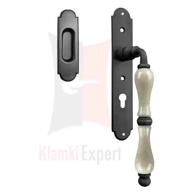 Klamka Copenhagen 2511+D5/WB do drzwi balkonowych przesuwnych z otworem na wkładkę
