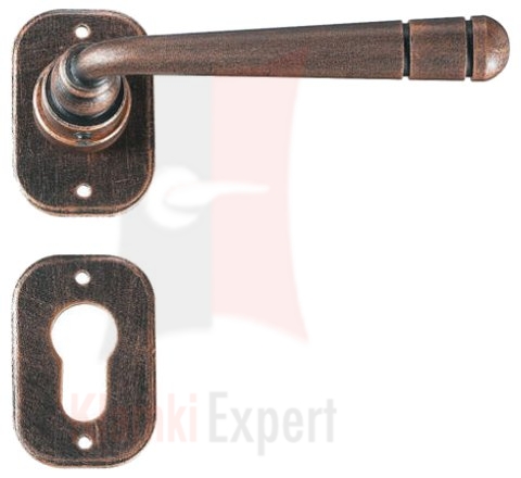 Klamka Berna 2110 w kolorze czerń miedziana