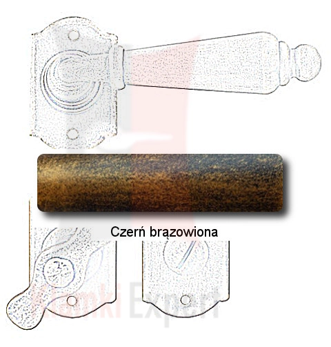 Czerń brązowiona