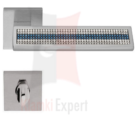 Klamka Riflesso Mesh Blu z blokadą wc
