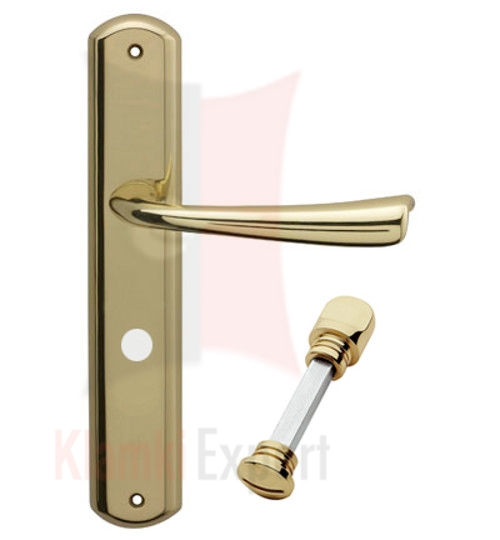 Klamka Vola w kolorze OL mosiądz błyszczący