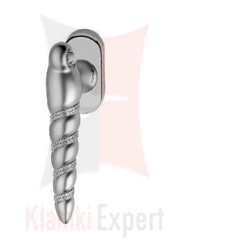 Klamka okienna Shell Mesh w kolorze CS chromowany matowy