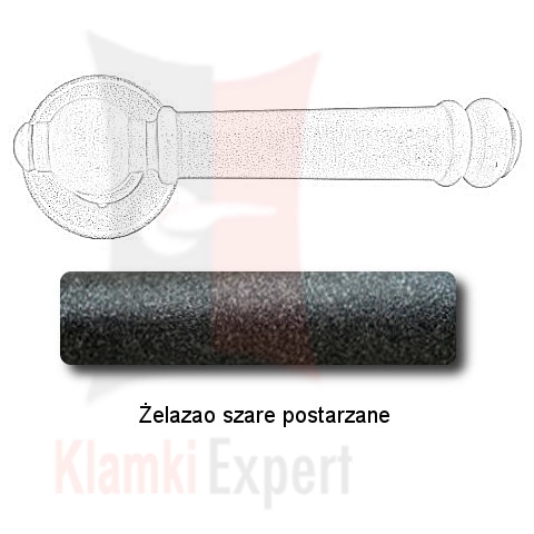 Żelazao szare postarzane