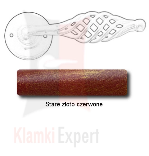 Stare złoto czerwone