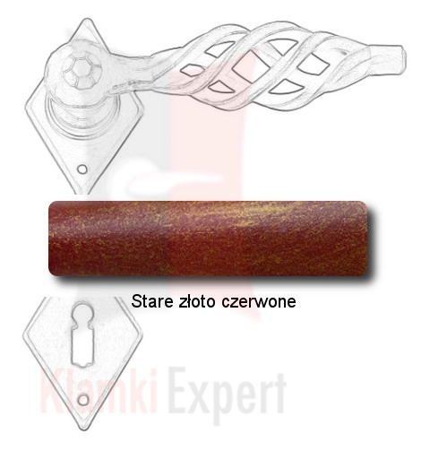 Stare złoto czerwone