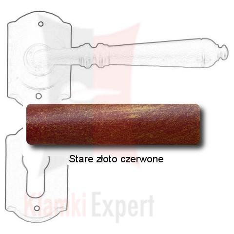 Stare złoto czerwone