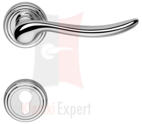 Klamka Beta z rozetą na wkładkę