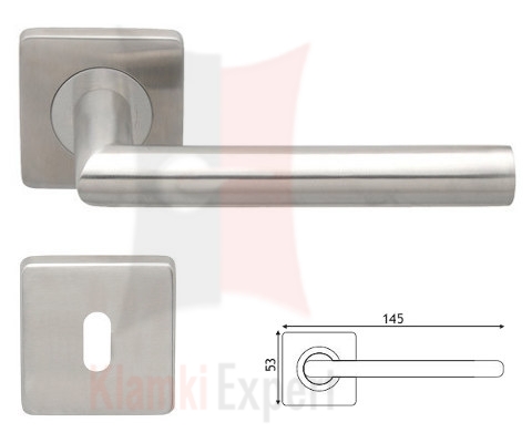 Klamka Novantaq z dolną rozetą na klucz zwykły