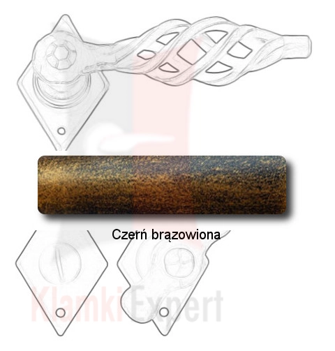 Czerń brązowiona