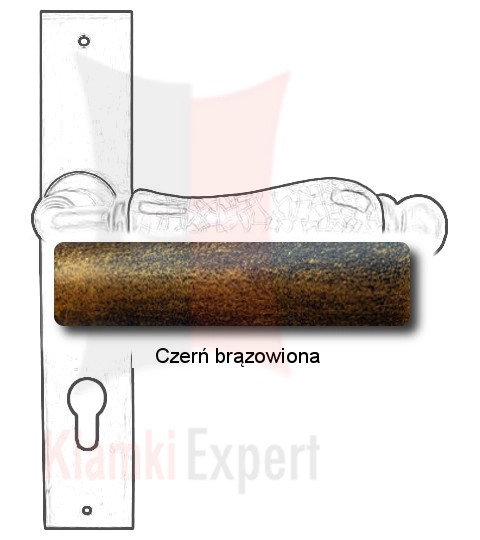 Czerń brązowiona