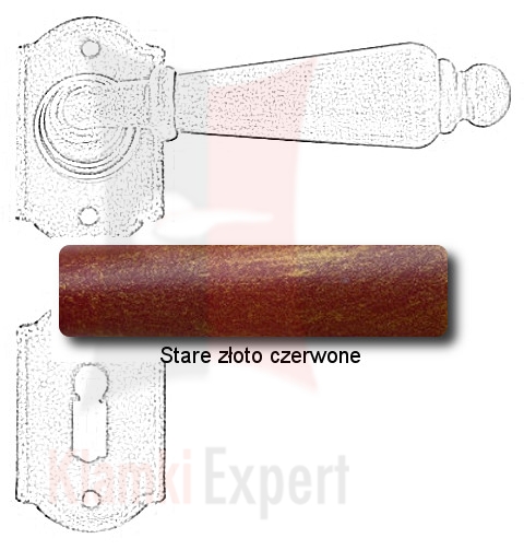 Stare złoto czerwone