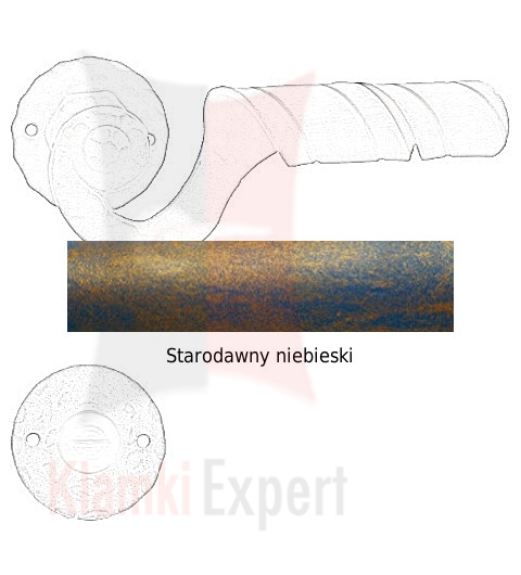 starodawny niebieski