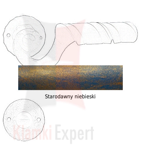 starodawny niebieski