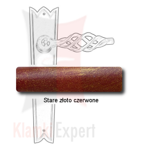 Stare złoto czerwone