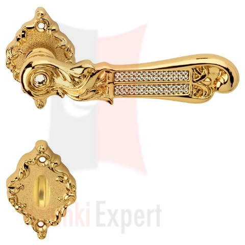Klamka Tiffany Mesh 018 z blokadą wc