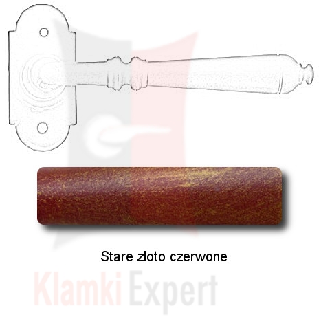 Stare złoto czerwone