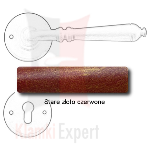Stare złoto czerwone
