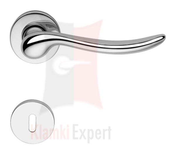 Klamka Beta 027 z rozetą na klucz