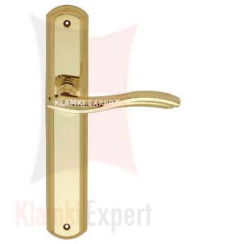 Klamka Marina bez otworu, kolor OL mosiądz błyszczący