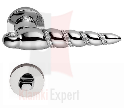 Klamka Shell Mesh z blokadą WC