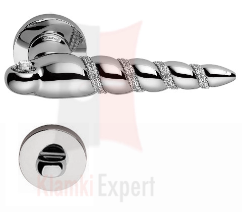 Klamka Shell Mesh z blokadą WC