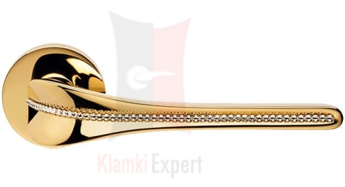 Klamka Spirit Mesh 023 w kolorze OZ pozłacany błyszczący